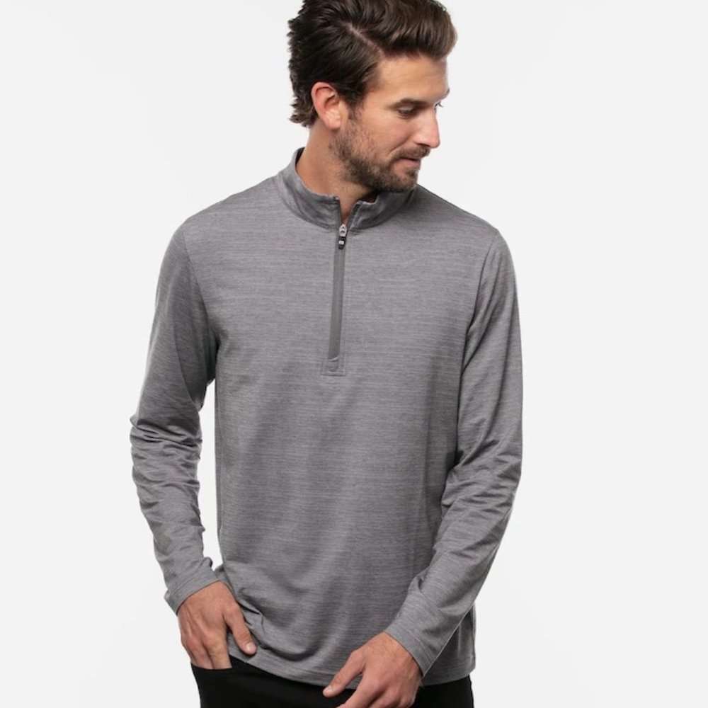 NWT Travis Mathew HAVASU 2.0 golf polo 1/4-zip pullover travismathew NEW grey